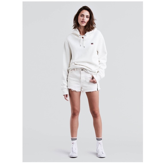 Levi's Pants - Levi’s White Cut Off Distressed Shorts 27